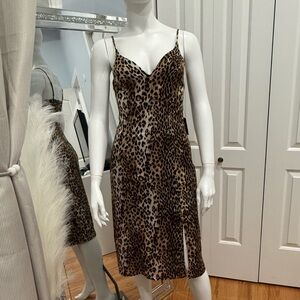 Express Animal Print Midi Dress